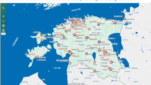 Varude keskus uuendas avariitanklate kaarti