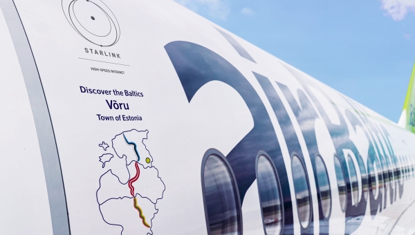 AirBaltic nimetas oma lennuki Võru linna järgi 