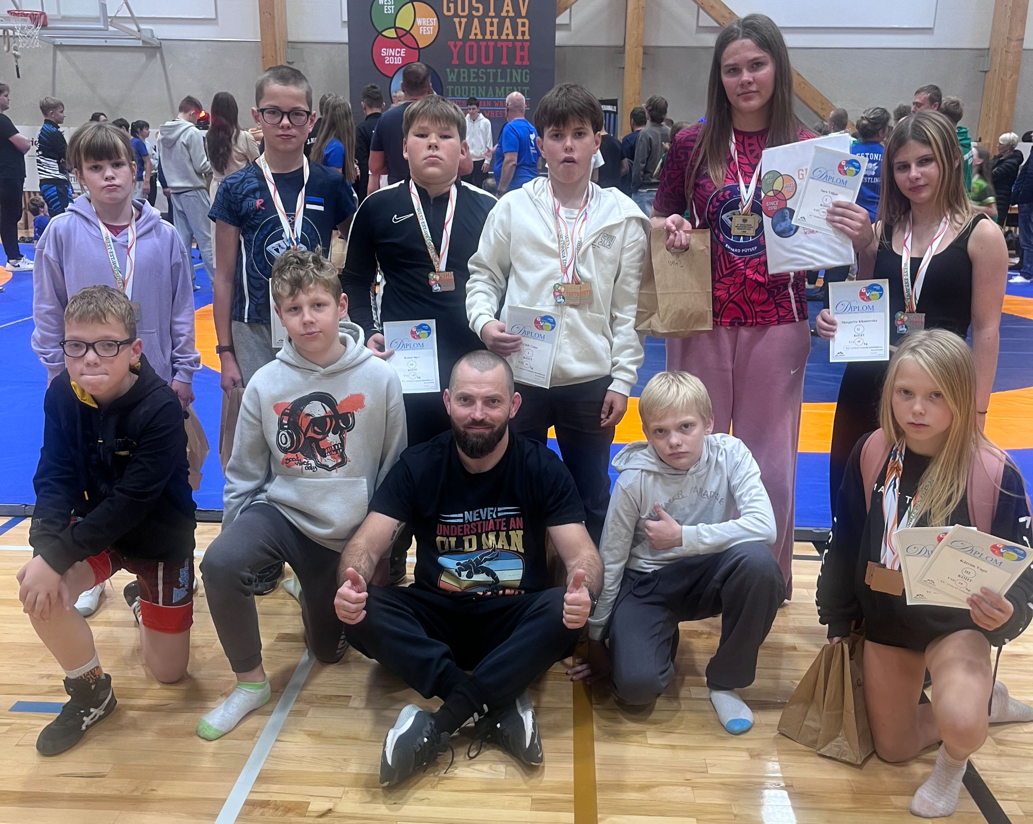 Maadlejad Võru SK / MK Pütsep. Foto: PILLE PLADO
