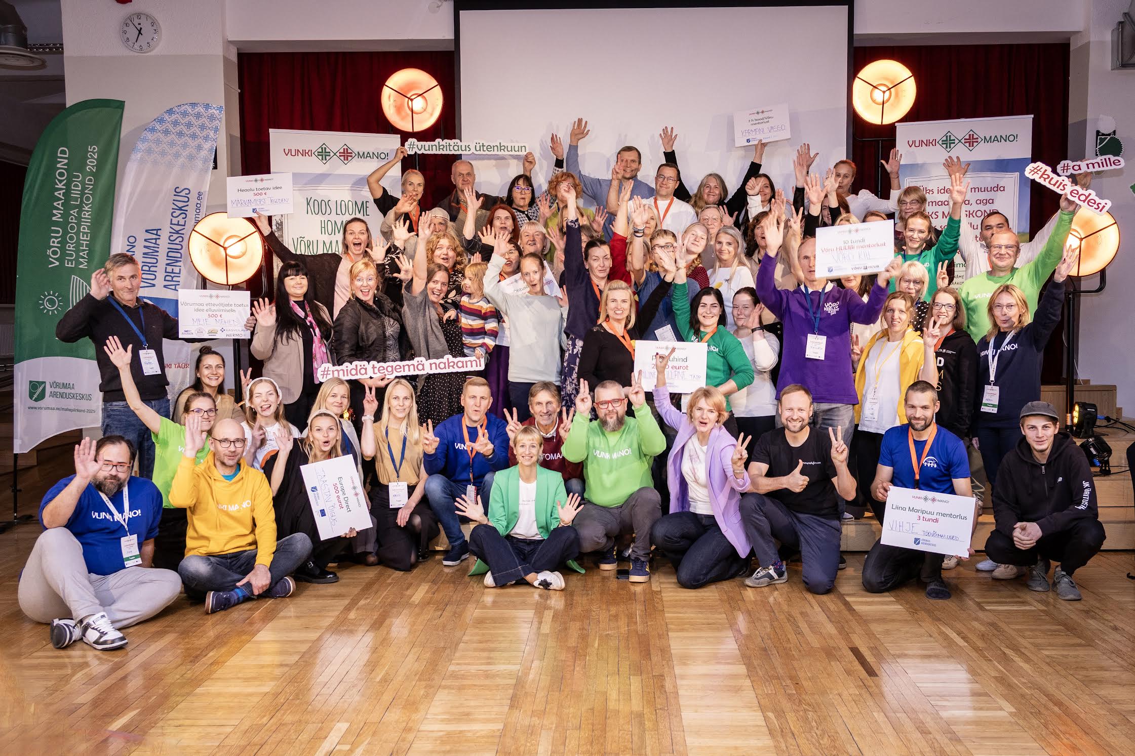 IX Vunki mano! loometalgute osalejad Võru Kreutzwaldi koolis FOTO: Tiina Männe