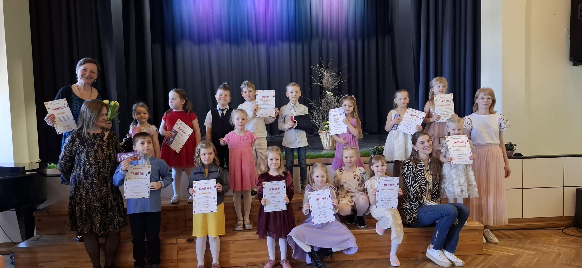 Noorimad ülesastujad olid kolme- kuni nelja-aastased, vanimad gümnaasiuminoored. Foto: KRISTI VALS