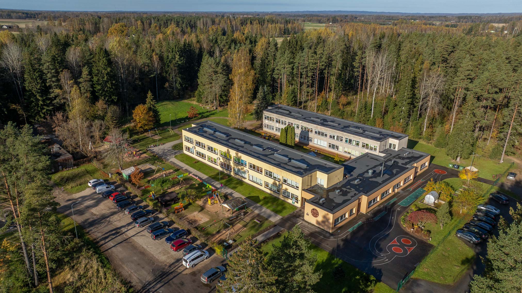 Roheluse keskel asuv Lusti lasteaed. Foto: AIGAR NAGEL