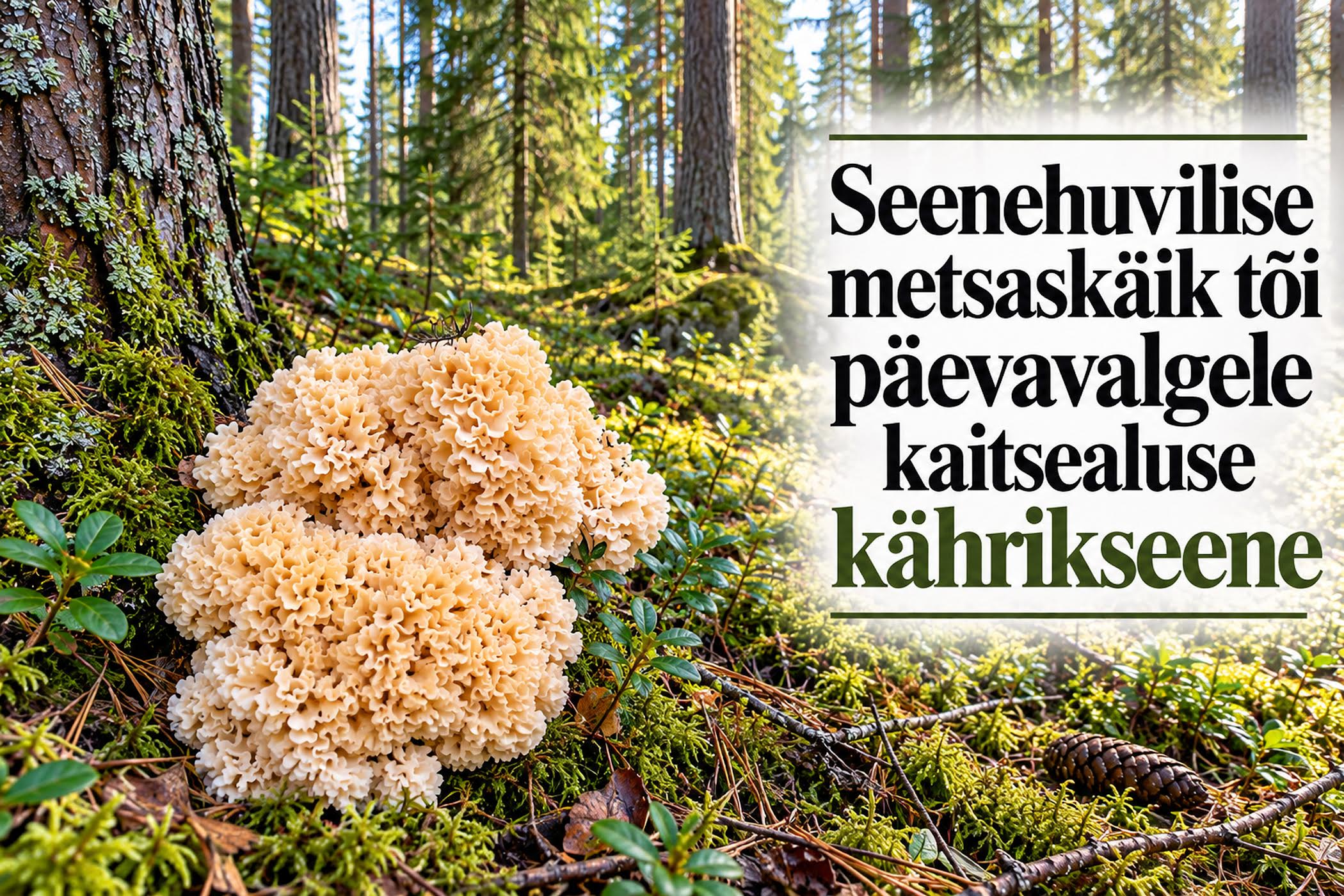 Kährikseent peetakse söödavaks, kuid Eestis teise kaitsekategooriasse kuuluva liigina on selle puhul olulisem tähelepanu pöörata liigi ja kasvukohtade säilimisele. Foto: ERAKOGU