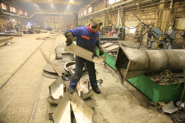 Sisevaade ASi Rauameister tootmistsehhi Väimelas, kus toodetud transportööre kasutatakse üle kogu maailma.