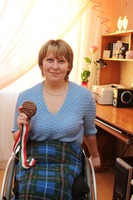 Natalja Horenkova möödunud aastal võidetud pronksmedaliga.          Foto: ROMAN VIKULOV